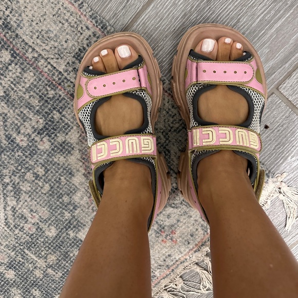 Gucci Shoes - Gucci Aguru Flashtreck sandals